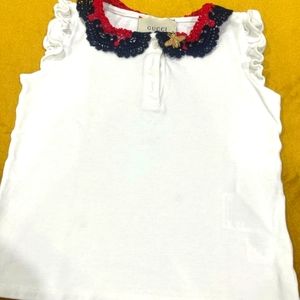 Gucci Collared Button T shirt